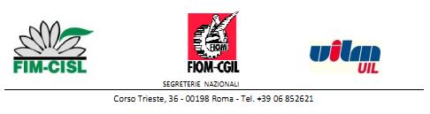 FIM, FIOM, UILM - Segreterie Nazionali